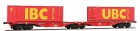 40350 ACME Articulated Container car type Sggrss 80  loaded with Bulk containers UBC